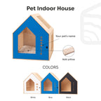 Booth-Style Wooden Dog House - Black