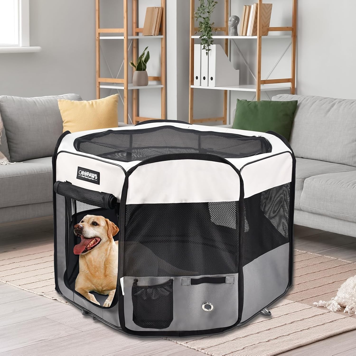 Pop Up Dog Playpen Portable Foldable Pet Exercise Pen Indoor Outdoor Puppy Travel