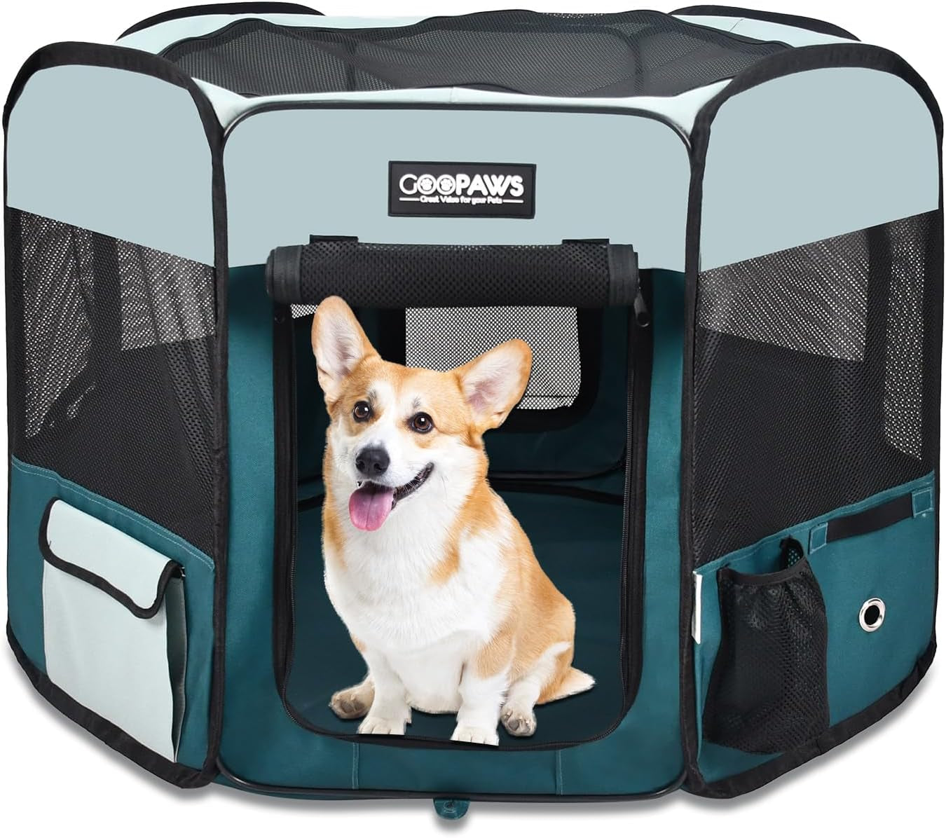 Pop Up Dog Playpen Portable Foldable Pet Exercise Pen Indoor Outdoor Puppy Travel