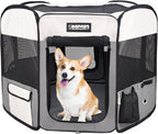 Pop Up Dog Playpen Portable Foldable Pet Exercise Pen Indoor Outdoor Puppy Travel