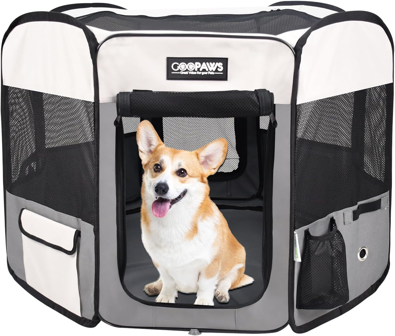 Pop Up Dog Playpen Portable Foldable Pet Exercise Pen Indoor Outdoor Puppy Travel