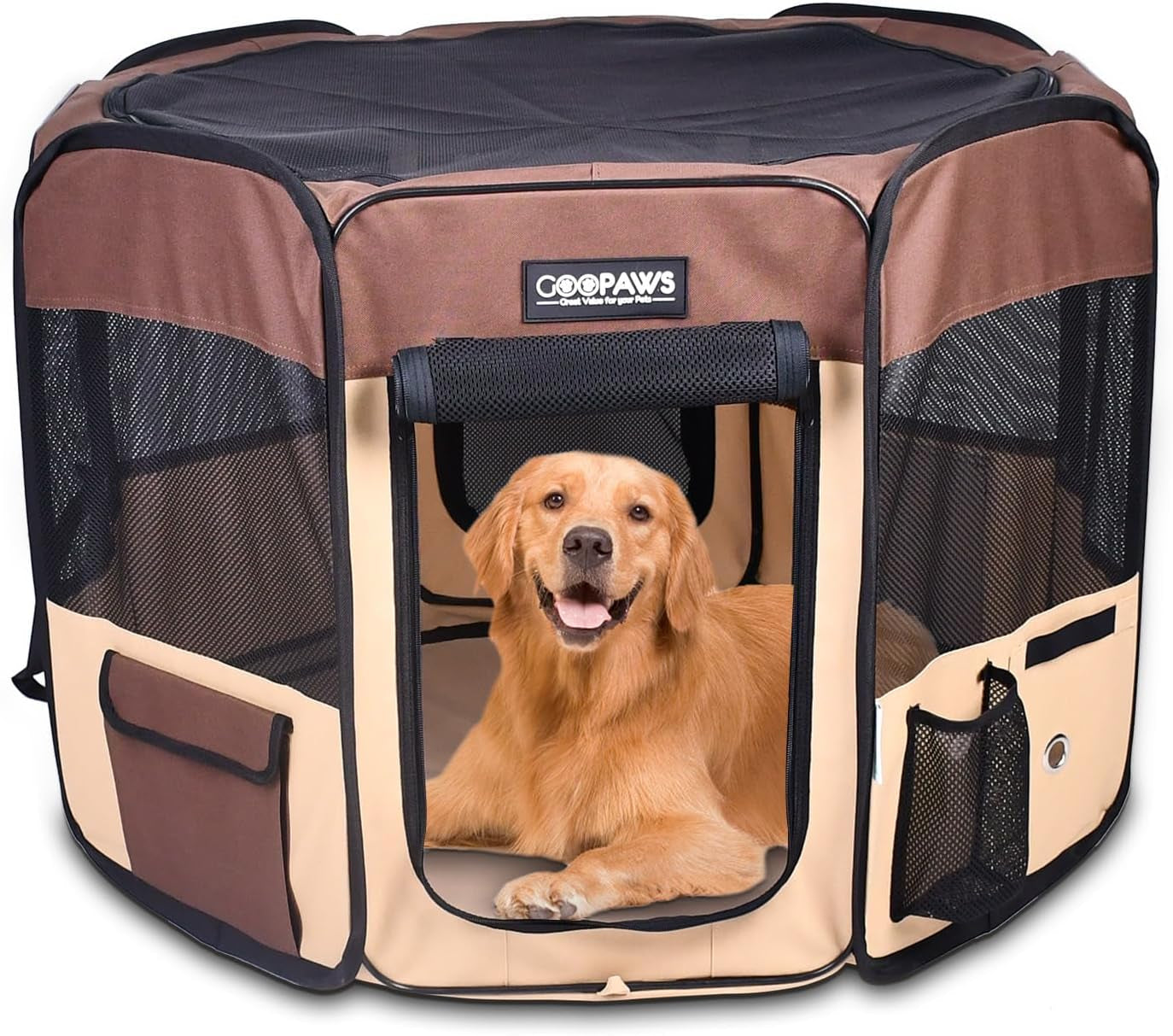 Pop Up Dog Playpen Portable Foldable Pet Exercise Pen Indoor Outdoor Puppy Travel