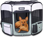 Pop Up Dog Playpen Portable Foldable Pet Exercise Pen Indoor Outdoor Puppy Travel