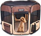 Pop Up Dog Playpen Portable Foldable Pet Exercise Pen Indoor Outdoor Puppy Travel