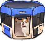 Pop Up Dog Playpen Portable Foldable Pet Exercise Pen Indoor Outdoor Puppy Travel