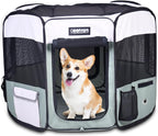 Pop Up Dog Playpen Portable Foldable Pet Exercise Pen Indoor Outdoor Puppy Travel