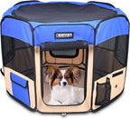 Pop Up Dog Playpen Portable Foldable Pet Exercise Pen Indoor Outdoor Puppy Travel