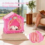Princess Pet Tent Cat Dog Bed Washable Cozy Indoor Pet House Small Medium Pets