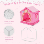 Princess Pet Tent Cat Dog Bed Washable Cozy Indoor Pet House Small Medium Pets