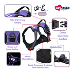 Lovtastic Creations™ No-Pull Dog Harness - with Strong & Durable Dog Leash & Free Poopbag Holder 3pcs Set | Reflective No-Choke Pet Harness