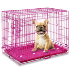 24-42" Collapsible Pink Dog Crate RED24-42