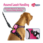 Lovtastic Creations™ No-Pull Dog Harness - with Strong & Durable Dog Leash & Free Poopbag Holder 3pcs Set | Reflective No-Choke Pet Harness