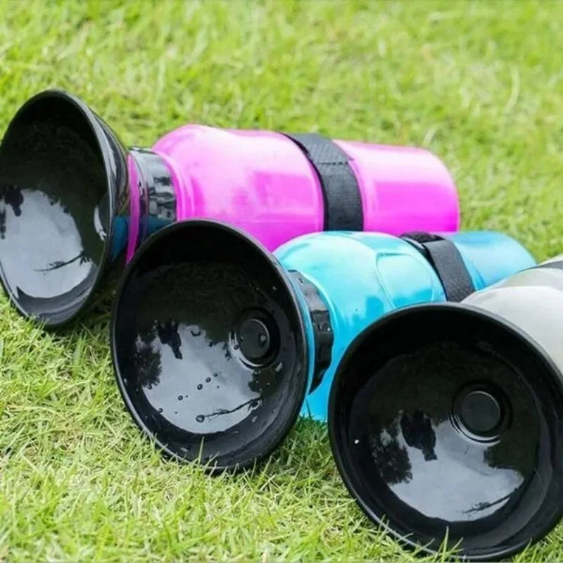500ml Outdoor Portable Pet Water Bottle – Leakproof Dog & Cat Travel Cup with Drinking Bowl Feeder