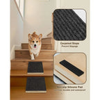 Pet Ramps For Stairs-Wooden Dog Ramp For Stairs-2 Pcs Portable Adjustable Angle With Anti-Slip Surface