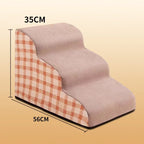 Pet 2/3 Step Dog Stair Cat Pet Ramp Ladder Washable Non Slip Removable Memory Foam Pet Products Ramp for Dog Pet Stairs for Dogs