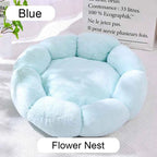 Donut Pet Bed – Calming Round Dog & Cat Bed Soft Plush Cuddler Nest