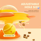 Cat interactive Toys Rotatable Cat Dog Leak Food Toy Pet Puzzle Relief Boredom Toys Food Feeder Dispenser for Kitten Puppy Toys