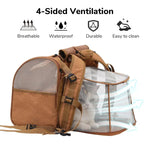 Expandable Pet Backpack Carrier with Breathable Mesh for Cats Small Dogs Puppies Backpack Portable Pet Carrier for Travel Hiking