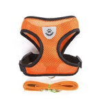 Breathable Mesh Cat Harness and Leash Set | Reflective Soft Vest for Small Cats and Dogs