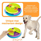 Dog Slow Feeder Interactive Dog Puzzle Game Toy Reusable 3 Layers Puzzle Puppy Feeder for Pet Avoid Gulping