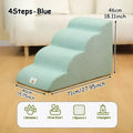 Dog Stairs Ramp for Bed 3/4-Step Dog Steps for High Bed & Couch Pet Steps for Small Dogs Cats Non-Slip Balanced Dog Indoor Ramp