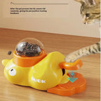 Little Yellow Duck Pet Treat Dispenser Interactive Food Leaking Toy for Cats Dogs Training Slow Feeder Auto Feeder Pet Supplies
