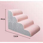 Pet Stairs Ramp Non-Slip Dog Steps for Small Dogs Cats Soft Plush Surface Removable Washable Dog Beds
