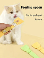 1/3PCS Cat Strip Feeder Spoon Long Handle Lickable Wet Food Feeder for Cats Pet Meat Mud Food Squeeze Dispense Spoon Pet Supplie