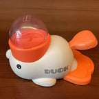 Dog Puzzle Feeder Interactive Pet Food Treat Dispenser Cartoon Duck Design Anti-slip Pet Automatic Feeder Toys for Dog Training