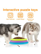 Dog Slow Feeder Interactive Dog Puzzle Game Toy Reusable 3 Layers Puzzle Puppy Feeder for Pet Avoid Gulping
