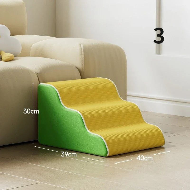 2026 Designer Pet Dog Stairs Ramp Non-Slip Pet 2/3 Steps for Small Old Dogs Sofa Bed Sofa Bed Ladder Cat House
