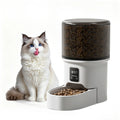 4L Automatic Cat Feeder with Timer Portion Control 1-6 Meals Per Day Button Control for Cats & Small Dogs Supplies