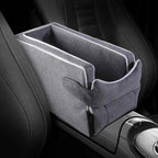 Car Center Console Pet Bed – Non-Slip Safety Seat for Small Dogs and Cats
