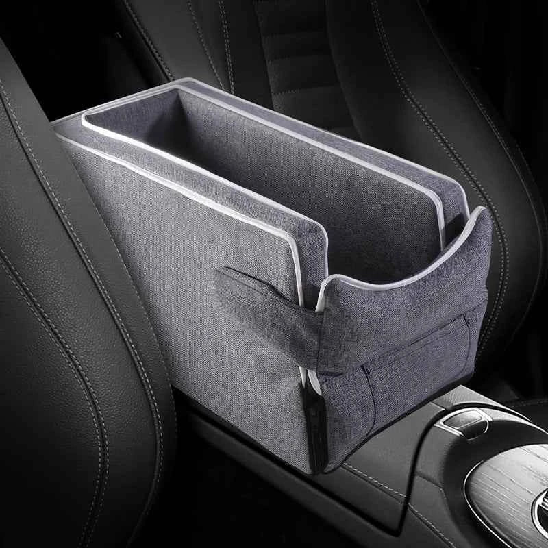 Car Center Console Pet Bed – Non-Slip Safety Seat for Small Dogs and Cats