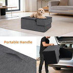 Dog Stairs for Small Dogs, 13.5' H, 3-Step Pet Steps for Bed Couch Sofa and Chair, Non-Slip Balanced Pet Ramp for Injured & Seni