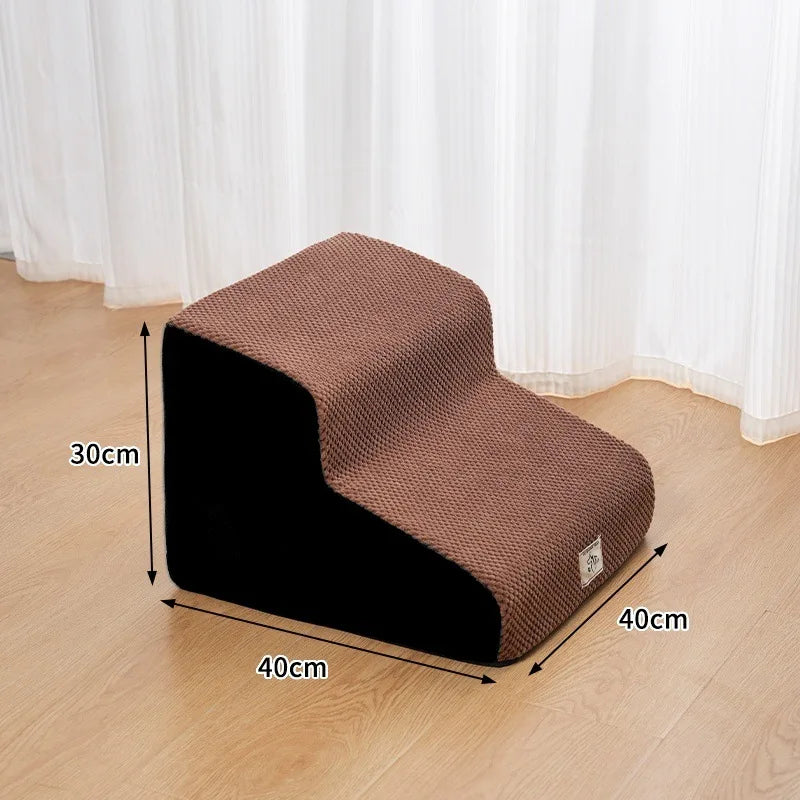 New Detachable and Washable Pet 2-4 Tiered Non Sliding Dog Staircase Suitable for Bed Edge Sofa Pet Stairs for Dogs Dog Ramp