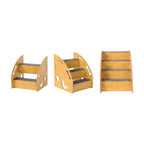 Dog Stairs Wooden Ramp Wear Resistant Steps Non Slip Ladder for Small Dogs Cats Home Sofa Bed