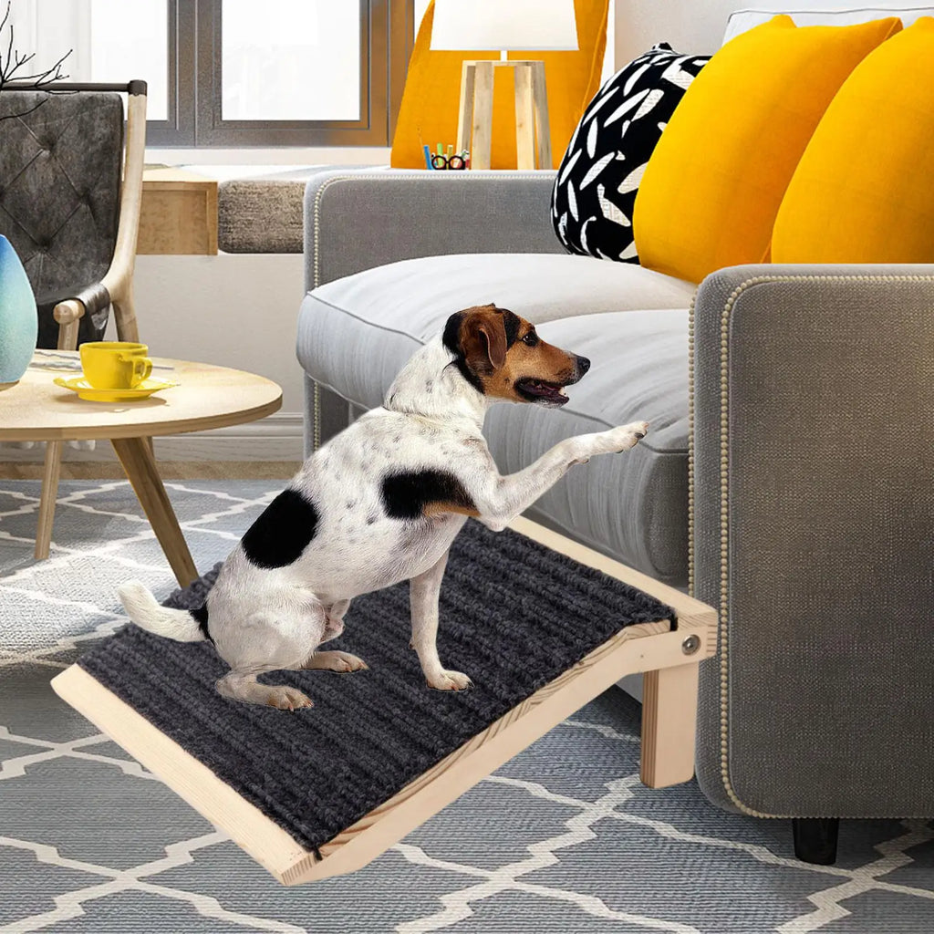 Dog Ramp Stairs Triangular Support Portable Pet Supplies Dog Stair Ramp Wood Pet Ramp Pet Ladder, for Sofa Car Bed Small Dogs