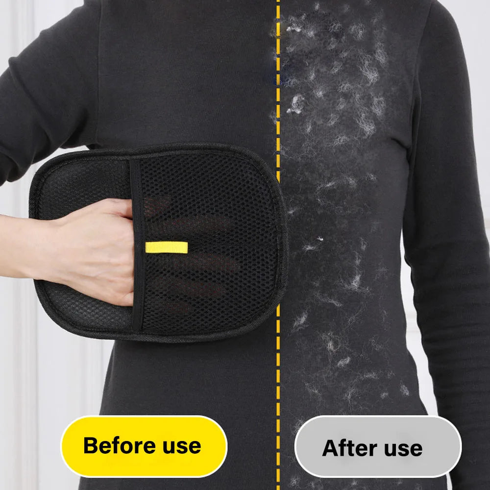 Pet Grooming Gloves | Static Hair Remover Brush for Dogs and Cats