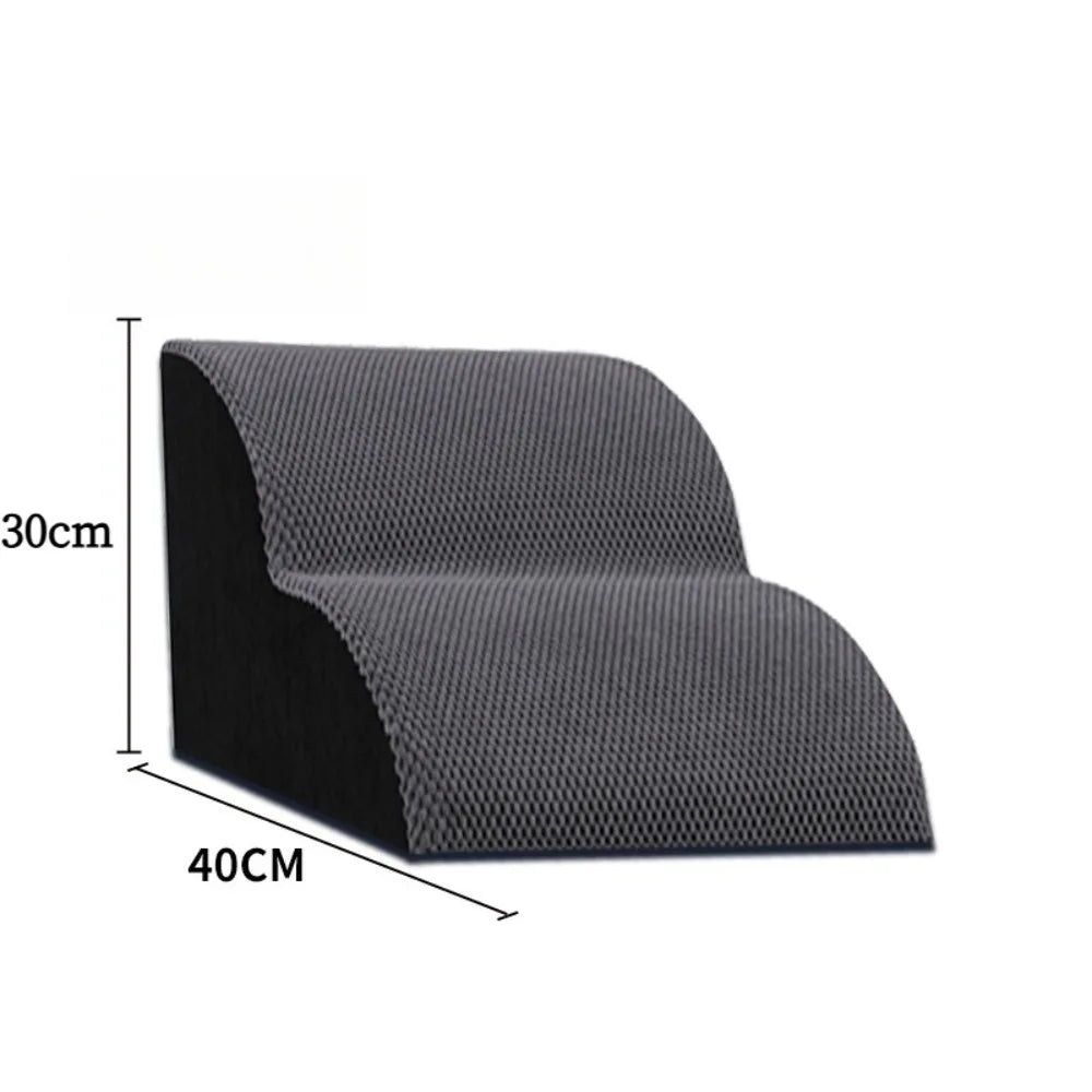 Pet Stairs Ramp Non-Slip Dog Steps for Small Dogs Cats Soft Plush Surface Removable Washable Dog Beds