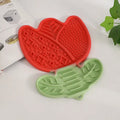 Multi-Function Lick Mat for Pets,Non-Slip Slow Feeder with Divider, Boredom Relief Anti-Choke Dining Mat for Dogs Cats,Dog Mat