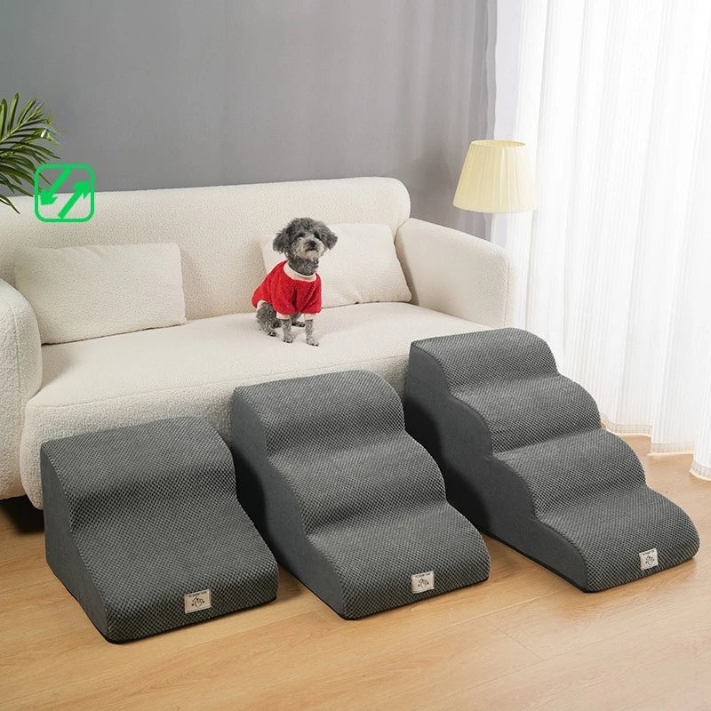 Non Slip Washable Dog Stairs for Small Elderly Dogs Pet Ramp for Bed Sofa Climbing Safety Ramps Ramp for Dog Pet Ramp Pet Stairs