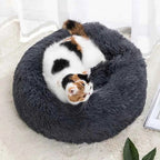 Donut Pet Bed – Calming Round Dog & Cat Bed Soft Plush Cuddler Nest