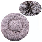Round Plush Pet Bed for Large & Medium Dogs – Super Soft Cat Bed, Cozy Winter Warm Sleeping House