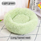 Donut Pet Bed – Calming Round Dog & Cat Bed Soft Plush Cuddler Nest