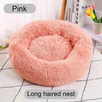 Donut Pet Bed – Calming Round Dog & Cat Bed Soft Plush Cuddler Nest