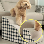 1pc Pet Stairs for Sofa & Bed, 2/3 Step Foam Ramp for Small Senior Dogs, Portable Non-Slip Steps To Relieve Joints