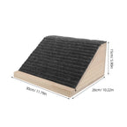 Wooden Pet Ramp for Stairs Indoor Dog Ramp for Small Dogs Cats Senior Pets Puppy Step Support 5.9 Inch Height 154Lbs Capacity