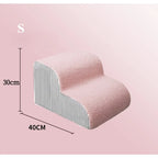 Pet Stairs Ramp Non-Slip Dog Steps for Small Dogs Cats Soft Plush Surface Removable Washable Dog Beds