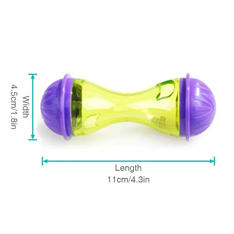 Pet Cat Fun Bowl Feeding Toys Dog Tumbler Feeder Puppy Kitten Shaking Leakage Food Ball Container Exercise Training Leakage Toys